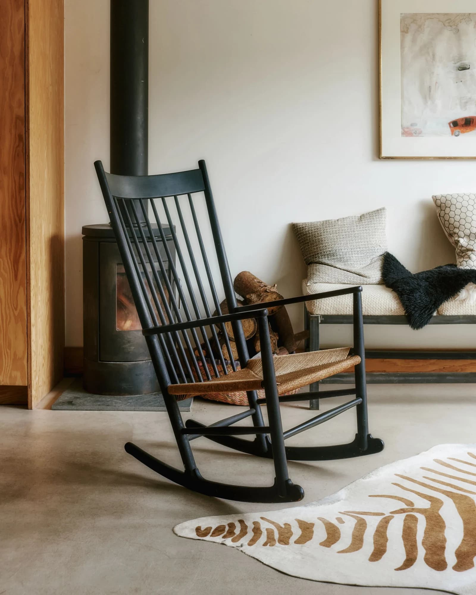 J16 Rocking Chair & Stool