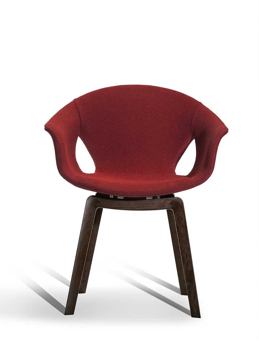 Ginger Ale Wood Legs Small Armchair