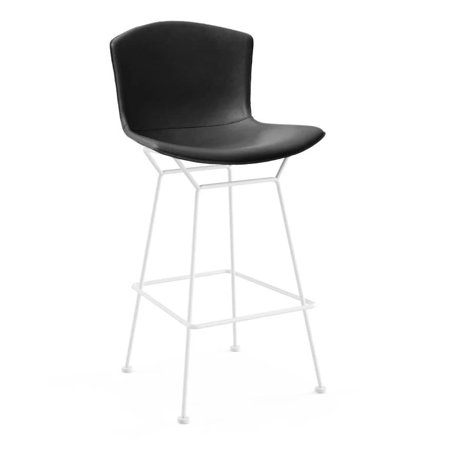 Bertoia Leather-Covered Barstool